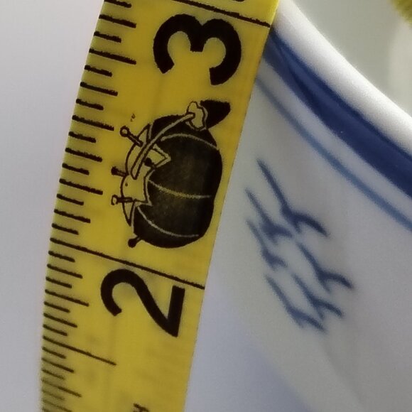 Ceramic Dutch Footed Serving Bowl Blue/White Windmill Design Holland Scene - Picture 3 of 12